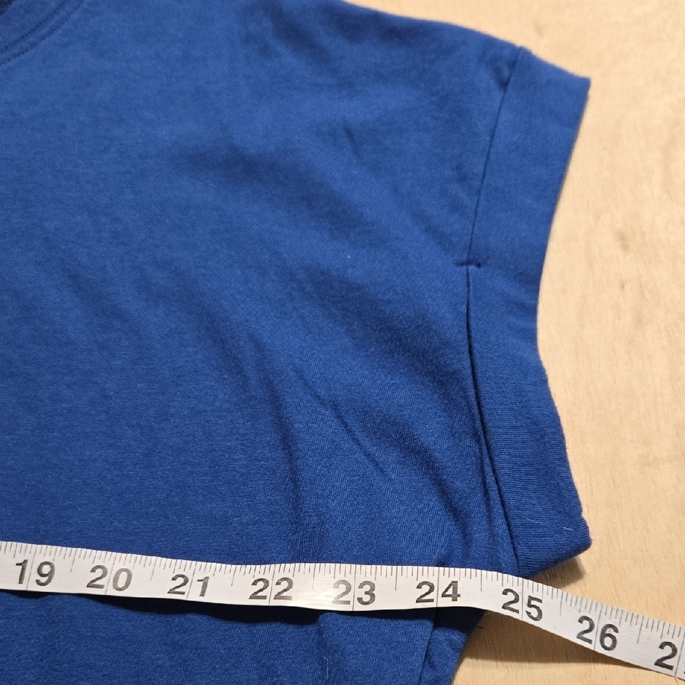 100 NWT Zenana American Flag Print Short Sleeve Cotto Tee Light Navy 1X 2X 3X - Picture 4 of 8
